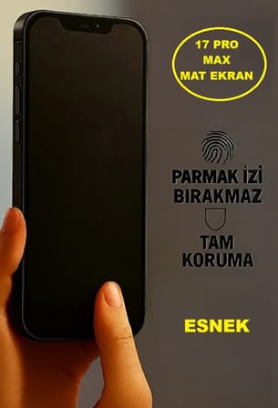 Iphone 17 Pro Max Uyumlu Mat Ekran Koruyucu Seramik Nano Tam Kaplar