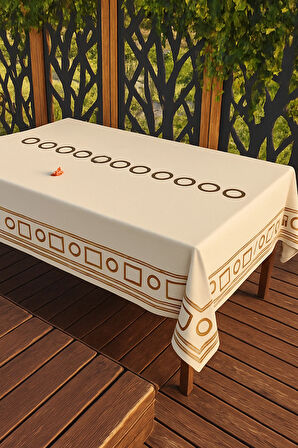 Lüks Desenli Altın Yaldızlı Su Geçirmez PVC Masa Örtüsü Modern Şık Tasarım Kolay Silinebilir Sofra