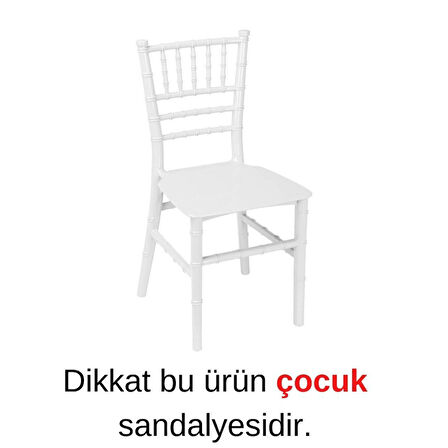 Sağlam Plastik Mandella Trend Çocuk Sandalyesi Beyaz