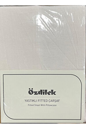 Özdilek Colurist Lastikli Fitted Çift Kişilik Çarşaf Takımı 160 x 200 +30 Cm ( 30 Cm Yükseklik ) Vanilya