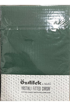 Özdilek Colurist Lastikli Fitted Tek Kişilik Çarşaf Takımı 100 x 200 +30 Cm ( 30 Cm Yükseklik ) Zümrüt