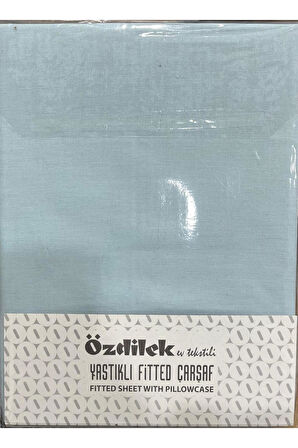 Özdilek Colurist Lastikli Fitted Tek Kişilik Çarşaf Takımı 100 x 200 +30 Cm ( 30 Cm Yükseklik ) Aqua