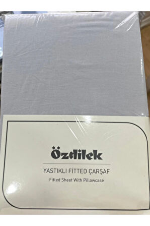 Özdilek Colurist Lastikli Fitted Tek Kişilik Çarşaf Takımı 120 x 200 +30 Cm ( 30 Cm Yükseklik ) Silver