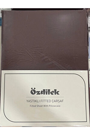 Özdilek Colurist Lastikli Fitted Tek Kişilik Çarşaf Takımı 120 x 200 +30 Cm ( 30 Cm Yükseklik ) Mürdüm
