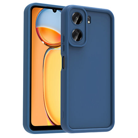 Xiaomi Poco C65 Kılıf Kamera Korumalı Ananas Silikon Kapak