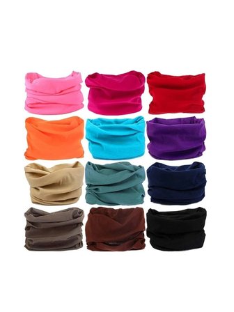 6'lı Paket Unisex Çok Amaçlı Bandana - Esnek ve Nefes Alan