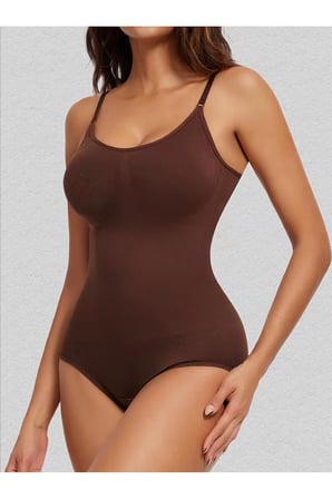 Night Kahverengi Seamless Zıbın Korse Çıtçıtlı Body 2 Beden İncelten Toparlayıcı Push Up Etkili Karın Bel Göbek Sıkılaştırıcı Kadın Body Korse 9051