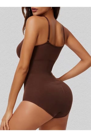 Night Kahverengi Seamless Zıbın Korse Çıtçıtlı Body 2 Beden İncelten Toparlayıcı Push Up Etkili Karın Bel Göbek Sıkılaştırıcı Kadın Body Korse 9051