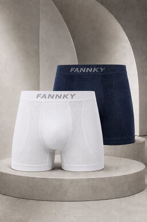 Night Füme Erkek Casual Comfort Günlük 2 Li Boxer