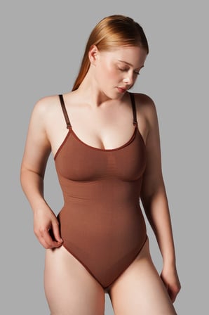 Night Kahverengi ÇITÇITLI STRİNG BODY KORSE 9052