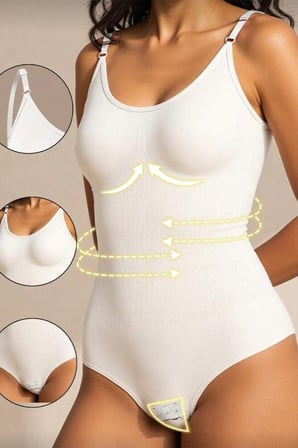 Night Beyaz ZIBIN KORSE İNCELTEN 2 BEDEN TOPARLAYAN ALT TARAFI ÇITÇITLI SEAMLESS 9051