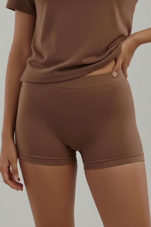 Night Kahverengi Toparlayıcı İz Yapmayan Seamless Örme BOXER 2001