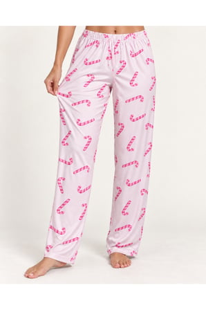 Night Pudra Kadın Premium Desenli Rahat Kesim Pijama Altı 4773