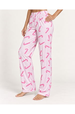 Night Pudra Kadın Premium Desenli Rahat Kesim Pijama Altı 4773