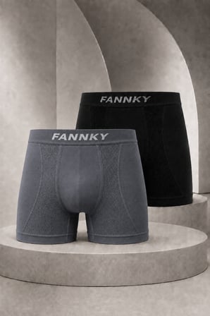 Night Bej Erkek Casual Comfort Günlük 2 Li Boxer