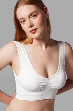 Night Beyaz Göğüs Toparlayıcı Kalın Askılı Korse Büstiyer 5040