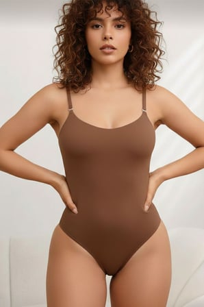 Night Kahverengi sıkılaştırıcı toparlayıcı zıbın string korse 9052