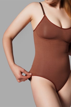 Night Kahverengi İNCELTEN 2 BEDEN TOPARLAYAN ALT TARAFI ÇITÇITLI ZIBIN KORSE SEAMLESS 9051