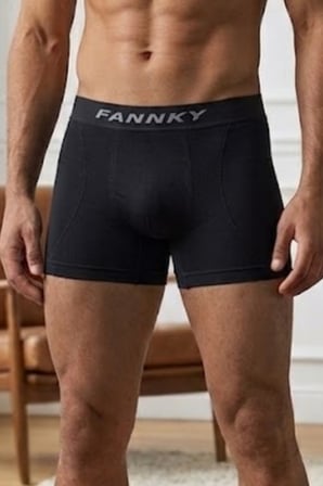 Night Siyah Erkek Rahat Esnek Seamless Boxer