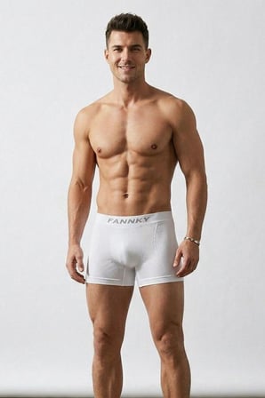 Night Beyaz DİKİŞSİZ NEFES ALABİLEN RAHAT BOL KESİM ERKEK BOXER 2014