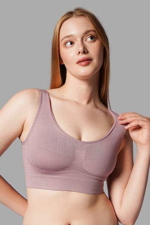 Night Gül Kurusu Göğüs Toparlayıcı Dikişsiz Seamless Büstiyer Korse – Kalın Askılı Pedsiz Balensiz Toparlayıcı Sütyen 5050