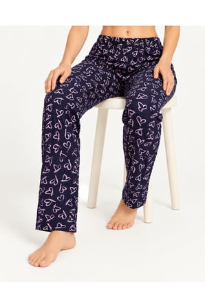 Night Mor Kadın Premium Desenli Rahat Kesim Pijama Altı 4772