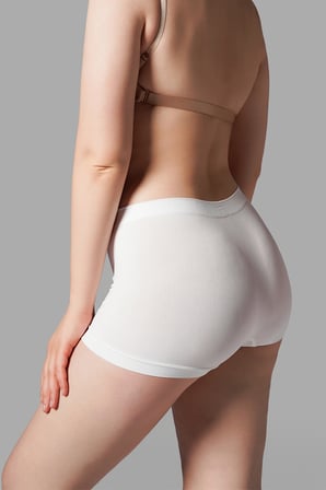 Night Beyaz KADIN BOXER Toparlayıcı İz Yapmayan Seamless Örme BOXER 2001