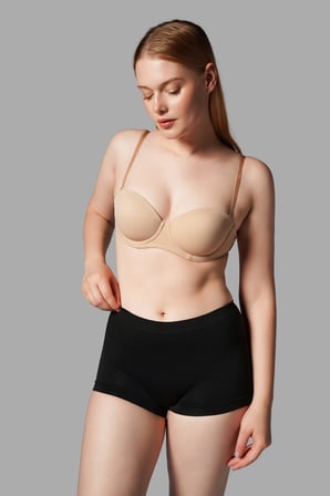 Night Siyah KADIN BOXER Toparlayıcı İz Yapmayan Seamless Örme BOXER 2001