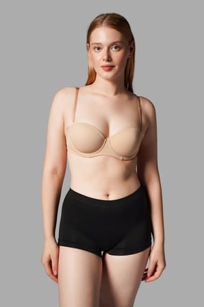 Night Siyah KADIN BOXER Toparlayıcı İz Yapmayan Seamless Örme BOXER 2001
