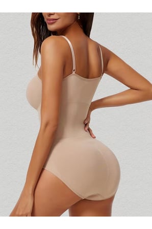 Night Bej Seamless Zıbın Korse Çıtçıtlı Body 2 Beden İncelten Toparlayıcı Push Up Etkili Karın Bel Göbek Sıkılaştırıcı Kadın Body Korse 9051