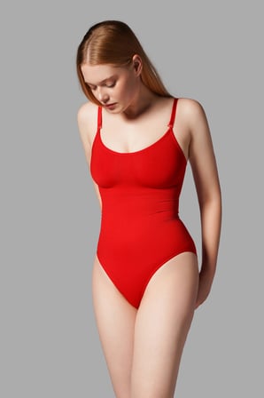 Night Kırmızı İNCELTEN 2 BEDEN TOPARLAYAN ALT TARAFI ÇITÇITLI ZIBIN KORSE SEAMLESS 9051
