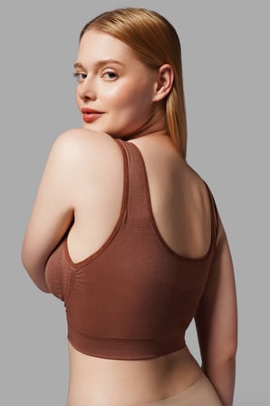 Night Kahverengi Göğüs Toparlayıcı Kalın Askılı Korse Büstiyer 5040