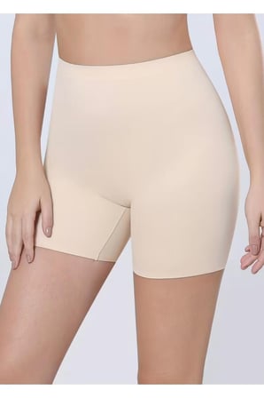 Night Bej toparlayan incelten İz Bırakmaz Lazer Kesim Paçalı Korse 4401