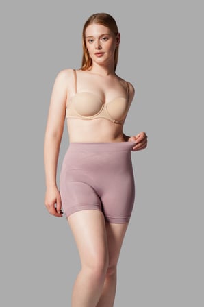 Night Gül Kurusu Push Up Seamless Dikişsiz Popo Şekillendirici Kısa Paçalı Korse 2064