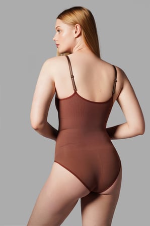 Night Kahverengi 2 BEDEN TOPARLAYAN İNCELTEN ALT TARAFI ÇITÇITLI SEAMLESS ZIBIN KORSE 9051