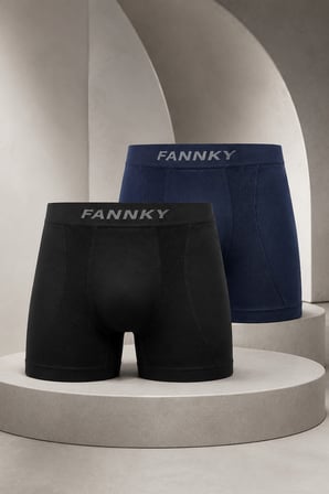 Night Çok Renkli Erkek Casual Comfort Günlük 2 Li Boxer