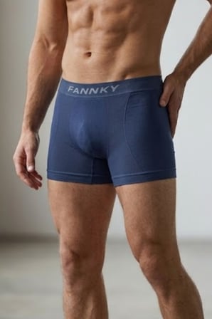 Night Lacivert Erkek Trend Nefes Alan Relaxed Boxer