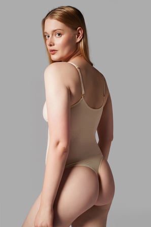 Night Bej ÇITÇITLI STRİNG BODY KORSE 9052