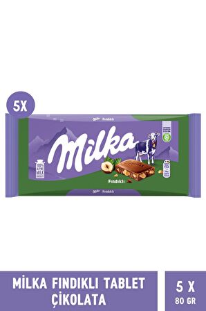 Fındıklı Çikolata 80gr - 5 Adet