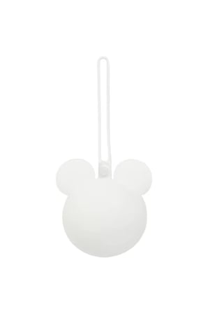 Mickey Mouse Silikon Emzik Kutusu - Emzik Saklama Kabı - Hijyenik ve Askılı Tasarım(Beyaz)