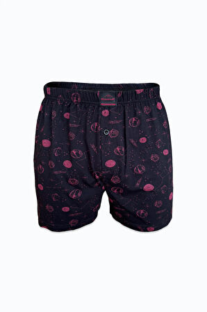 Erkek 12 li Premium Collection Desenli Geniş Kalıp Modal Boxer 12M254