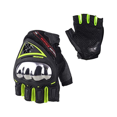 Scoyco MC44D Kisa Parmak Motosiklet Eldiveni