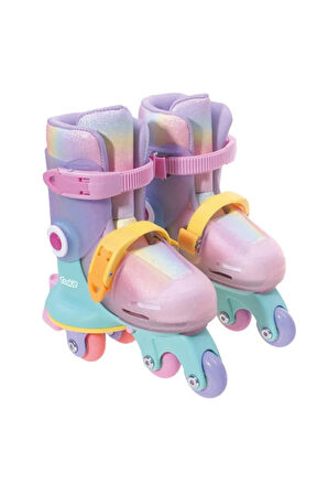 Rookie Paten Ayarlanabilir Dönüşen Tekerlekli 2 In 1 Twisty Paten - Pembe 29-32