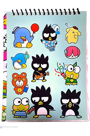 Deren Sticker Defteri 11X16 cm 8 Sayfa KUROMİ