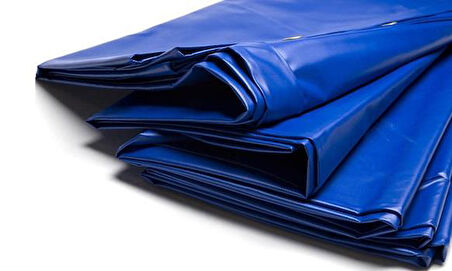 Polyester Mavi  Branda 650 gr / m²  Çadır Oto Branda  2 metre x 5 metre