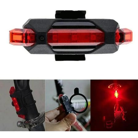 Led Uyarıcı Lamba 4 Modlu Kırmızı Bisiklet Scooter Motosiklet