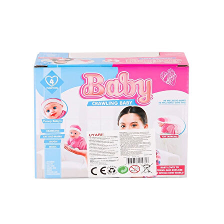 3359-12 Emekleyen Sesli Bebek -Toysan Oyuncak