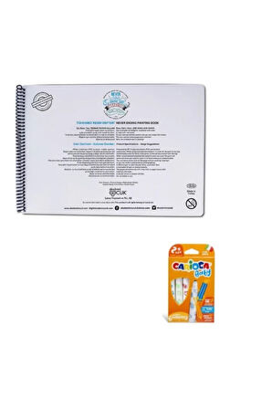 -tükenmez Resim Defteri-1 Ressam Kediler- 25x35cm& Carioca 6 Lı Baby