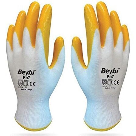 BEYBİ SARI NİTRİL ELDİVEN PN7 2 ÇİFT