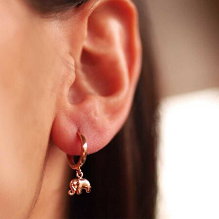 Fil Sallantılı Küpe